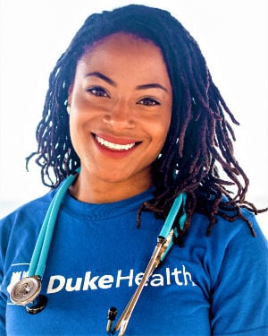 Leah Johnson is an intensive care unit nurse at Duke Regional Hospital in Durham